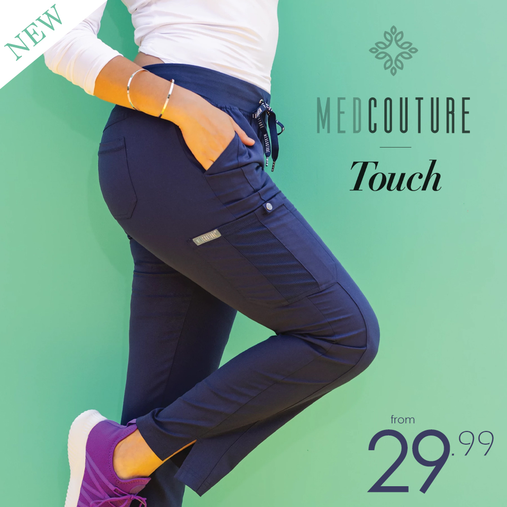 Med Couture Touch Medical Scrubs with optional embroidery