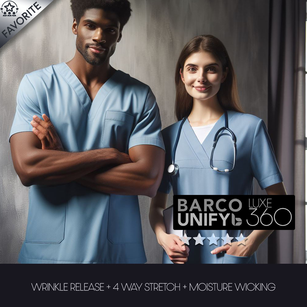 BARCO UNIFY MEDICAL SCRUBS IN LUXE 360 FABRIC