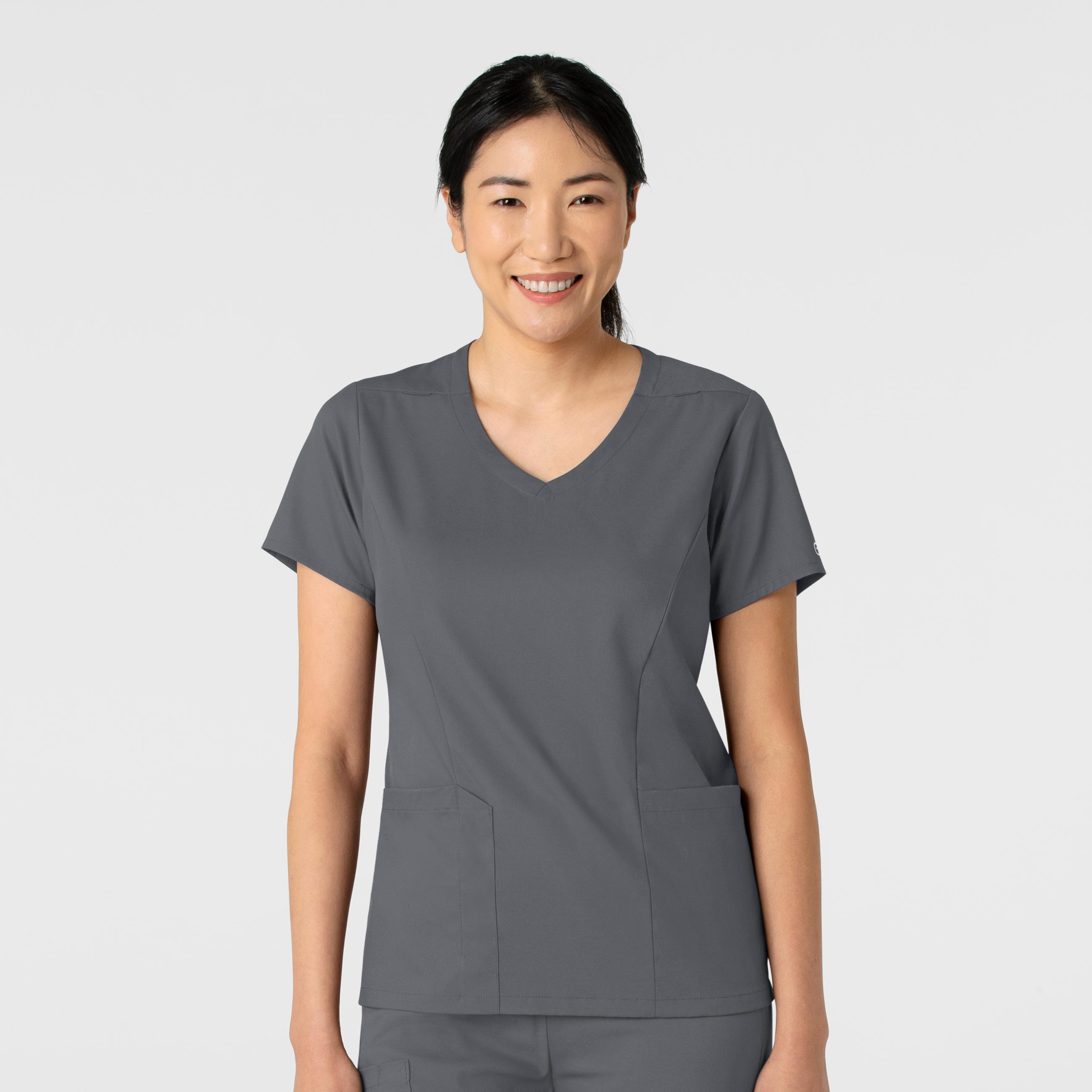 Wink Boundless 6251 Women's 2 Pocket Curved V-Neck Stain Resistant Medical Scrub Top