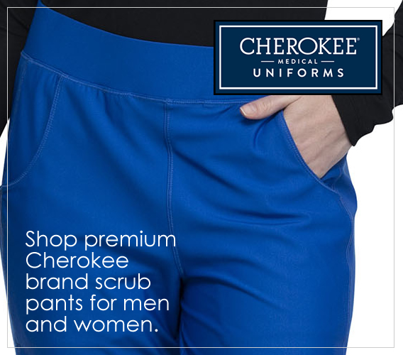 Shop his and hers Cherokee scrub pants