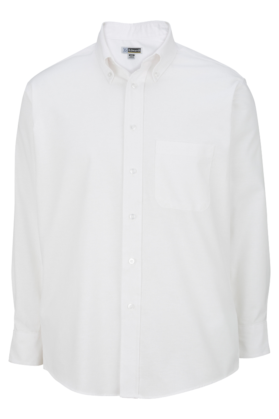 Edwards Mens Long Sleeve Oxford Shirt-Edwards