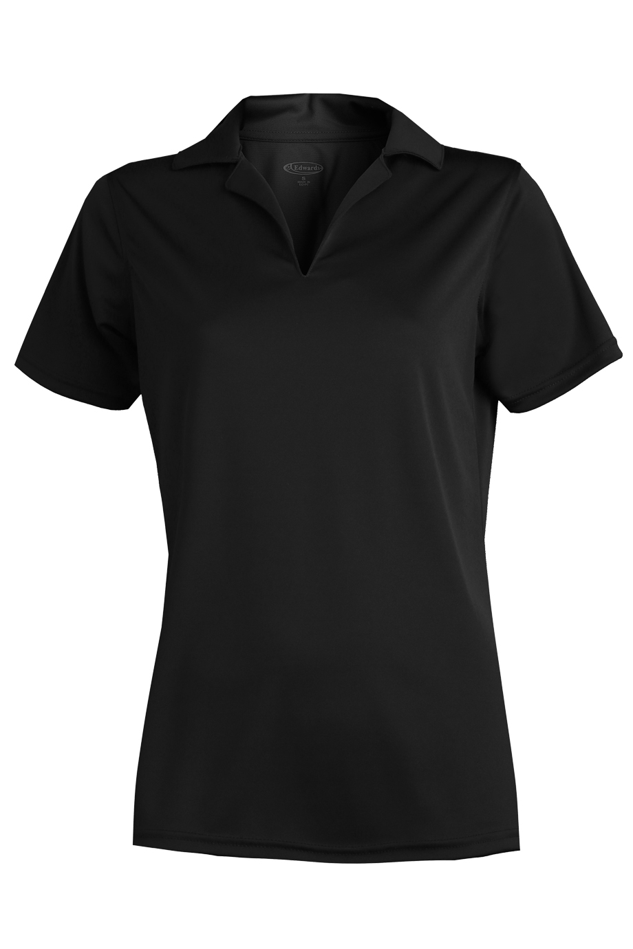 Edwards Garment Womens Smooth Wicks Moisture V Neck Collar Polo Shirt 