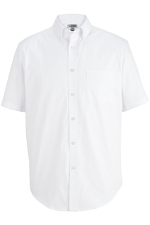 Edwards Corporate Hospitality Tops Mens S/S Wrinkle Free Pinpoint Oxford Shirt-Edwards