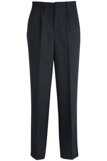 Edwards Mens Easy Fit Polywool Pleated Pant-Edwards
