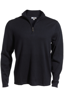 Edwards Quarter Zip Fine Gauge Sweater-Edwards