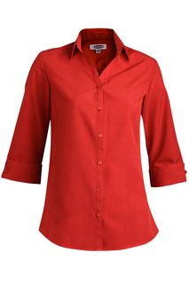 Edwards Corporate Hospitality Tops FRONT OF THE HOUSE Ladies Batiste 3/4 Sleeve Blouse-Edwards