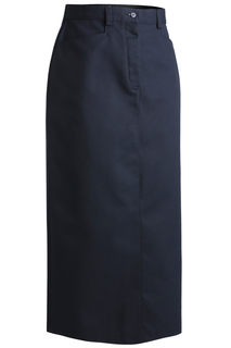 Edwards Ladies Blended Chino Skirt-Long Length-Edwards