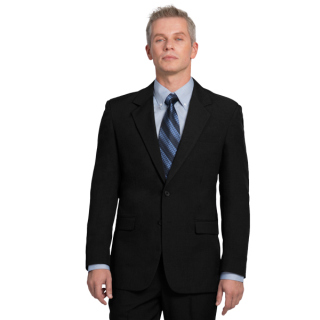 Mens Ecotex™ Recycled Polyester, 2-Button Blazer-EcoTex Recycled Polyester