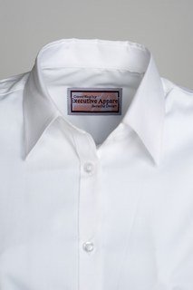 Mens Tailored Plain Collar Oxford Shirt-Executive Essentials