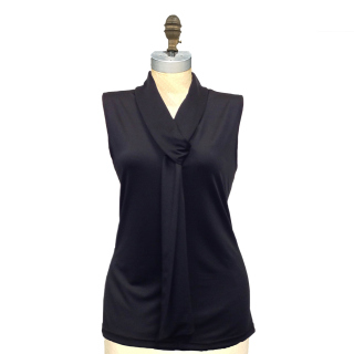 Womens The &#34;Brianne&#34; Bow Sleeveless Blouse-The Better Blouses Collection