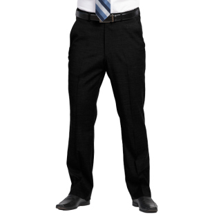 Mens Plain Front Pants-Optiweave Polywool Stretch