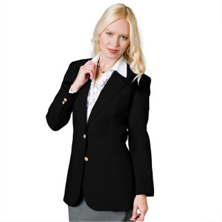 Ladies 2 Button Economy Blazer-UltraLux Polyester Collection