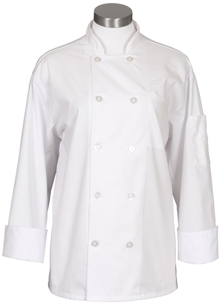 10 Button Mesh Back Chef Coat