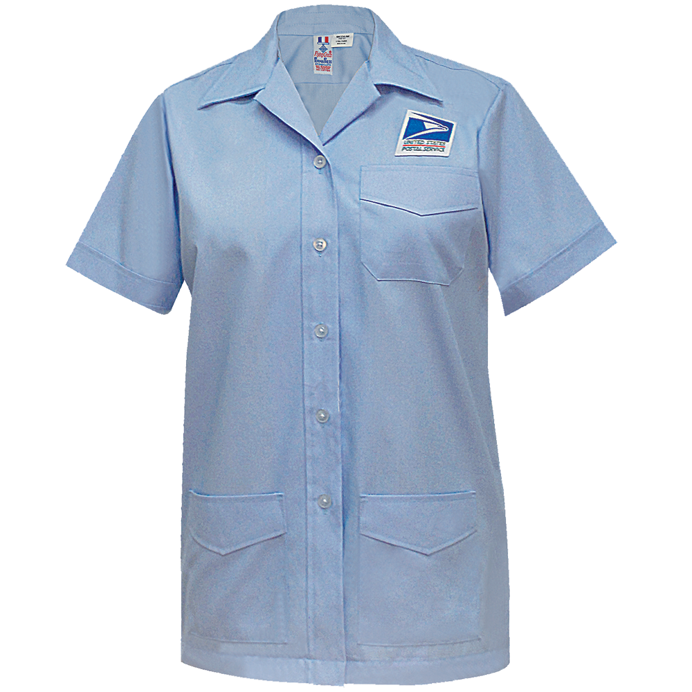 Usps Letter Carrier 65% Poly/35% Cotton Women&#8216;s Short Sleeve Shirt Jac-FB