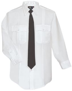 Womens White Regular Long Sleeve Zippered Front 100% Visa®; System 3 Shirt-