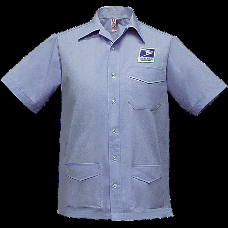Usps Letter Carrier 65&#37; Poly/35&#37; Cotton Men&#39;s Short Sleeve Shirt Jac-FB