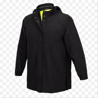 Black And Yellow Dutyguard Rt Reversible Rain Jacket-
