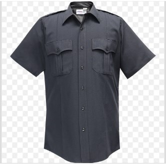 Command 100% Polyester Men&#8216;S Short Sleeve Shirt w/Zipper-