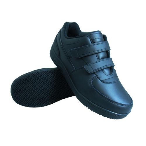 Buy Genuine Grip Womens #230 Black Slip-Resistant Velcro Work Shoes ...