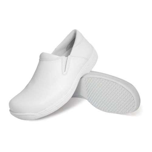 white slip resistant work shoes