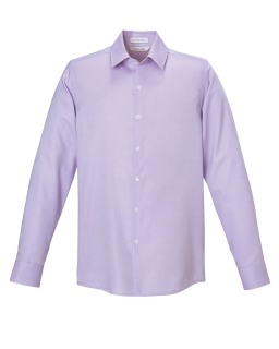 New Refine Men&#8216;s Wrinkle Free 2-Ply 80&#8216;s Cotton Royal Oxford Dobby Taped Shirts-Ash City